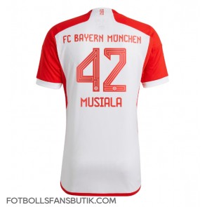 Bayern Munich Jamal Musiala #42 Replika Hemmatröja 2023-24 Kortärmad